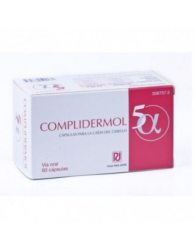 COMPLIDERMOL 5ALFA 60 CAPS