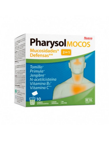 PHARYSOLMOCOS 10 SOBRES EFERVESCENTES